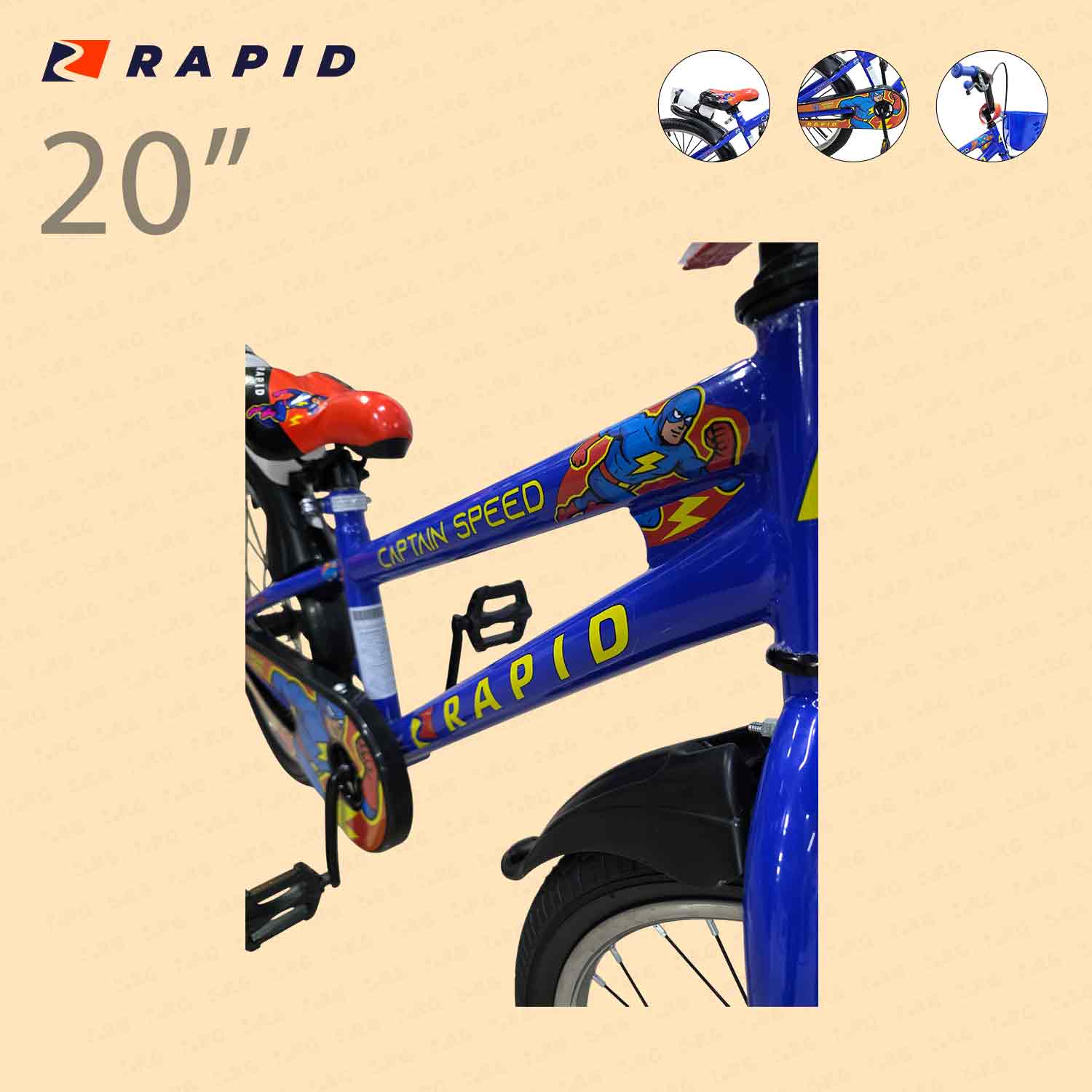 29692 - VELOSIPED 20 RAPID CAPTIAN SPEED BLUE - Image 4