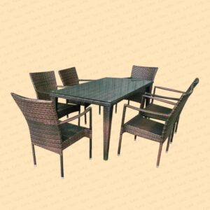30138 - GARDEN SET MASA 150*90 +6 STOL 10116